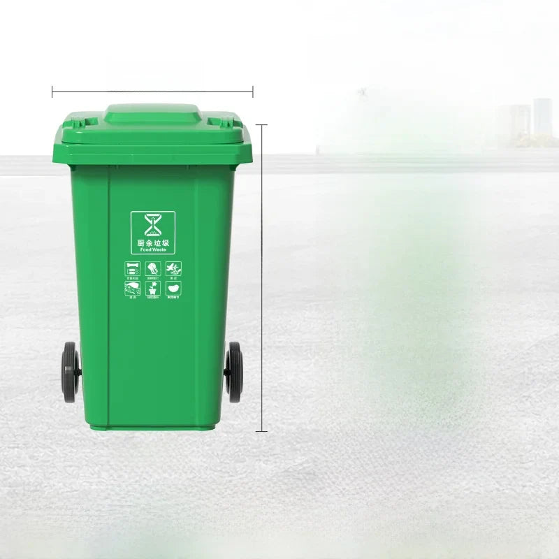 Large Capaci Outdoor Kitchen Waste Bin 240L with Wheels for ering Commercial Use Big Size Tra Can Recycling Bin