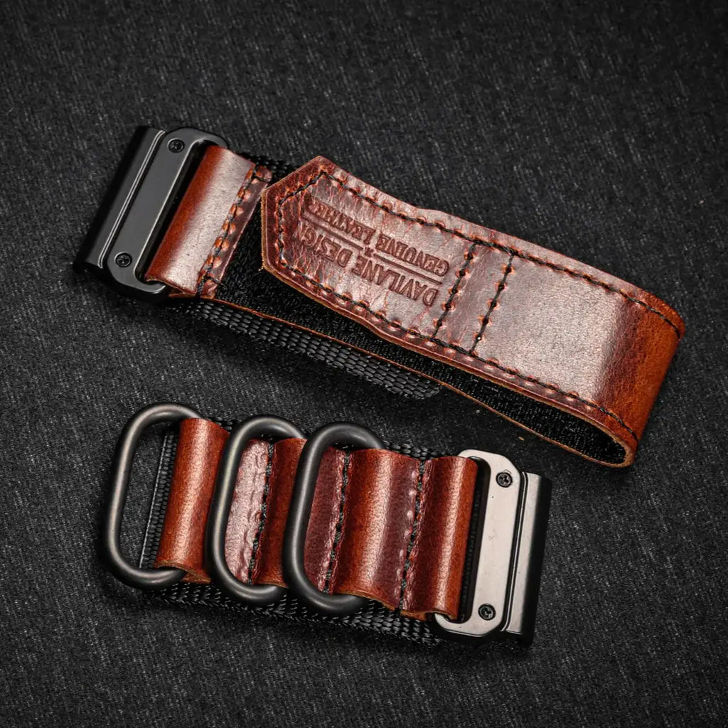 Genuine Leather Garmin Watch Strap - QuickFit Stylish Band - SJB-DIAMOND ELITES