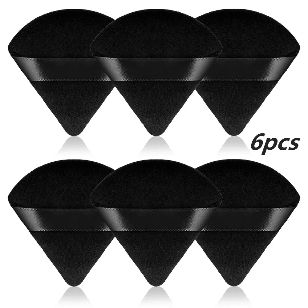 2/3/5/6/12Powder Puff Face Makeup Soft velvet Triangle Powder Puff For Loose Powder Setting Powder Makeup Foundation Beauty Gift Lootquake LLC