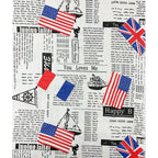 Newspaper Printed Fabric Quilting Cloth Cotton Linen For DIY Sewing Tablecloth Cushion Placemat Storage Bag Handicraft Materials Lootquake LLC