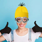 Halloween Cosplay Costumes Small Yellow Hat Knitted Hat Gloves Cos Suit Props Party Show Parent-child Gift Novelty Glasses Kids Lootquake LLC