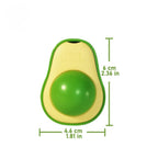 Avocado Wall Ball Cat Toys Edible Licking Balls Snack Healthy Rotatable Treats Toys Kitten Supplies Teeth Cleaning Totaling Catnip Wall Ball Toys Stevvex