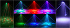 Yiflamefly 150W Moving Head DJ Lights 6 Arms Party Lights RGBW 4IN1 LED Stage Lighs DMX512 For Wedding Party Disco KTV Wedding Lootquake LLC