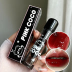 Dark Red Brown Mirror Lip Glaze Water Light Moisturizing Non-stick Cup Highly Pigmented Red Liquid Lipstick Lips Makeup Cosmetic Lootquake LLC