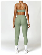 ElevateFit 2-Piece Yoga Ensemble: Comfort Meets Style THRIXINE