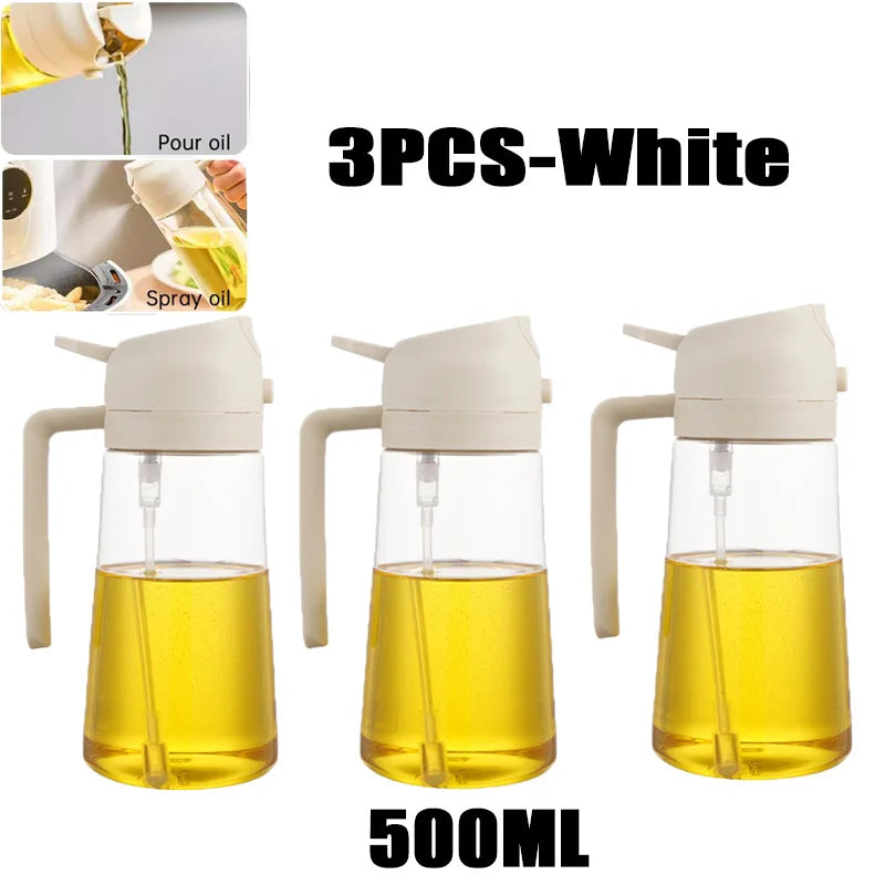 200/300/500ml Oil Spray Bottle BBQ Cooking Olive Oil Sprayer Plastic Baking Oil