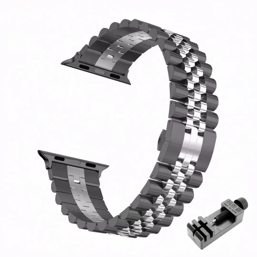 Apple Watch Stainless Steel Strap - Elegant Durable Design - SJB-DIAMOND ELITES