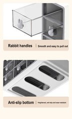 Desktop Storage Box Transparent Drawer Home Storage Box Stationery Box Office Files Stationery Organizer Cosmetics Drawer Box