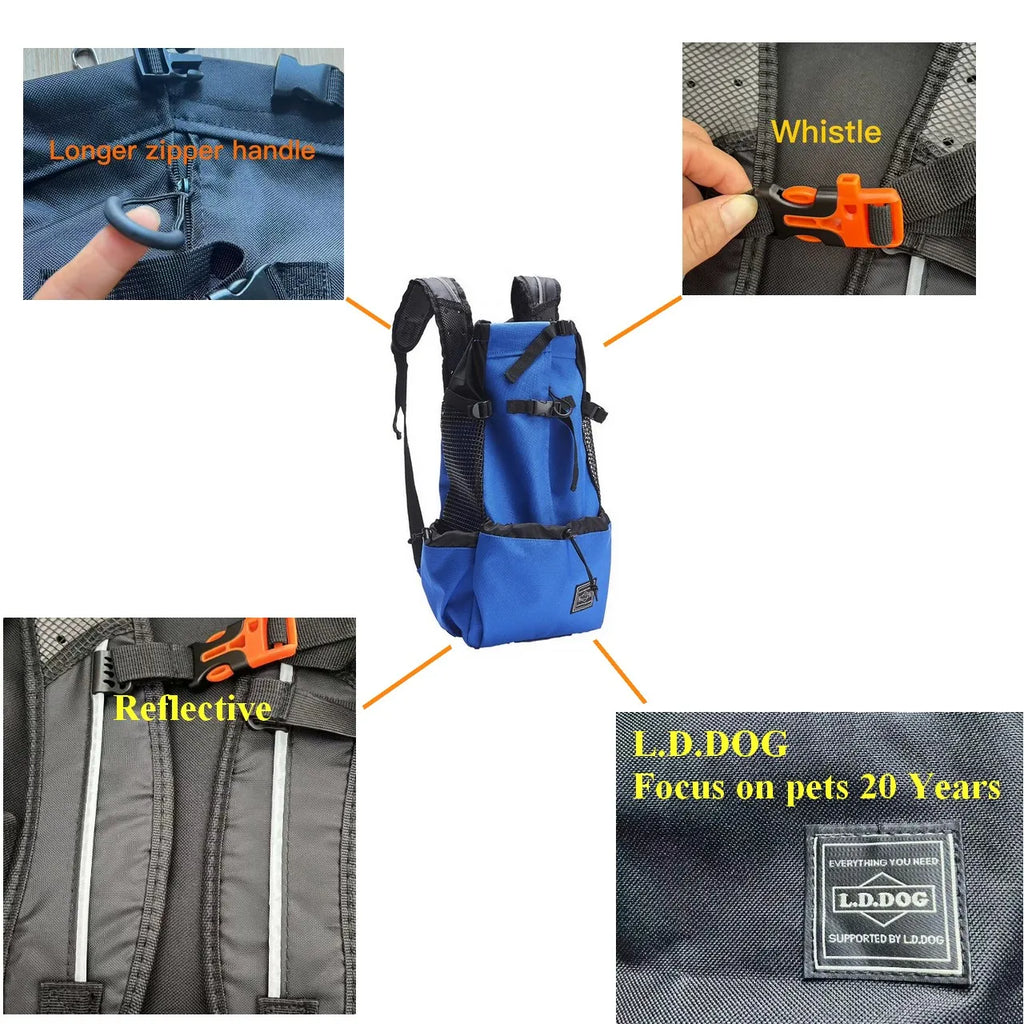 Hiking Pet Dog Carrier Travel Backpack Outdoor Ventilation Outdoor Sport Mesh - SJB-DIAMOND ELITES