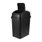 Large Capacity Shake Lid Trash Can 30L Grey White PP Material Kitchen Bathroom Bedroom Garbage Bin Compact Reusable