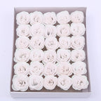 30pcs of 7cm Glitter spray artificial flower rose for Christmas gift hot Valentine DIY bouquet easter wedding Birthday decor Lootquake LLC