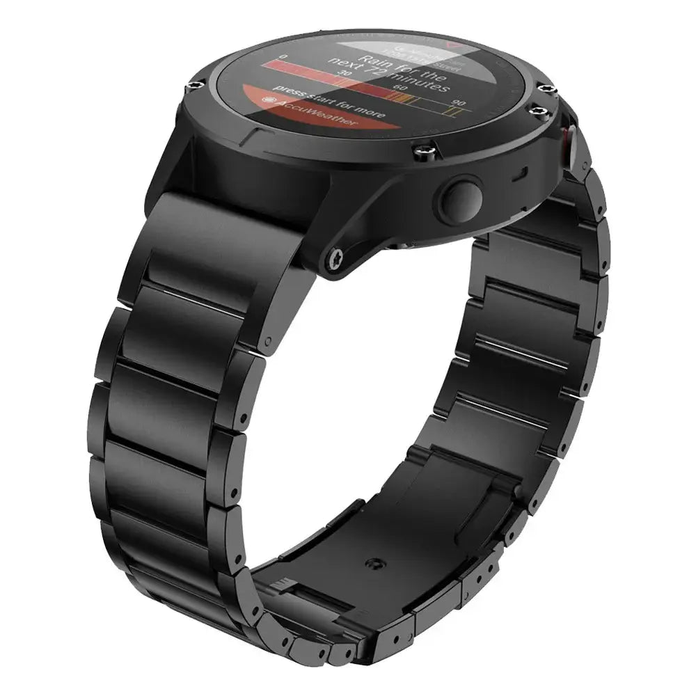 Garmin Steel Band - Modern QuickFit Design Strap BandsCo Straps
