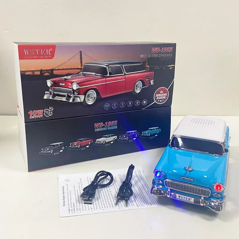 Wireless Bluetooth Speaker for PC Classic Car Shaped HIFI Boombox Support Fm Radio U Disk TF Card AUX Special Gifts Caixa De Som Lootquake LLC