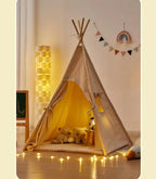 Portable  Teepee Tent Large Play House for Children Tents Kids Canvas Indian Play Tent Wigwam Child Tipi Room Decoration