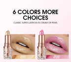 Fine Glitter lipstick, Quicksand Gold Lipstick, Moisturizing Silky Mermaid Girl Pink, Long-Lasting Waterproof Grapefruit Orange Lootquake LLC