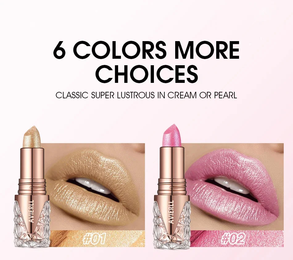 Fine Glitter lipstick, Quicksand Gold Lipstick, Moisturizing Silky Mermaid Girl Pink, Long-Lasting Waterproof Grapefruit Orange Lootquake LLC