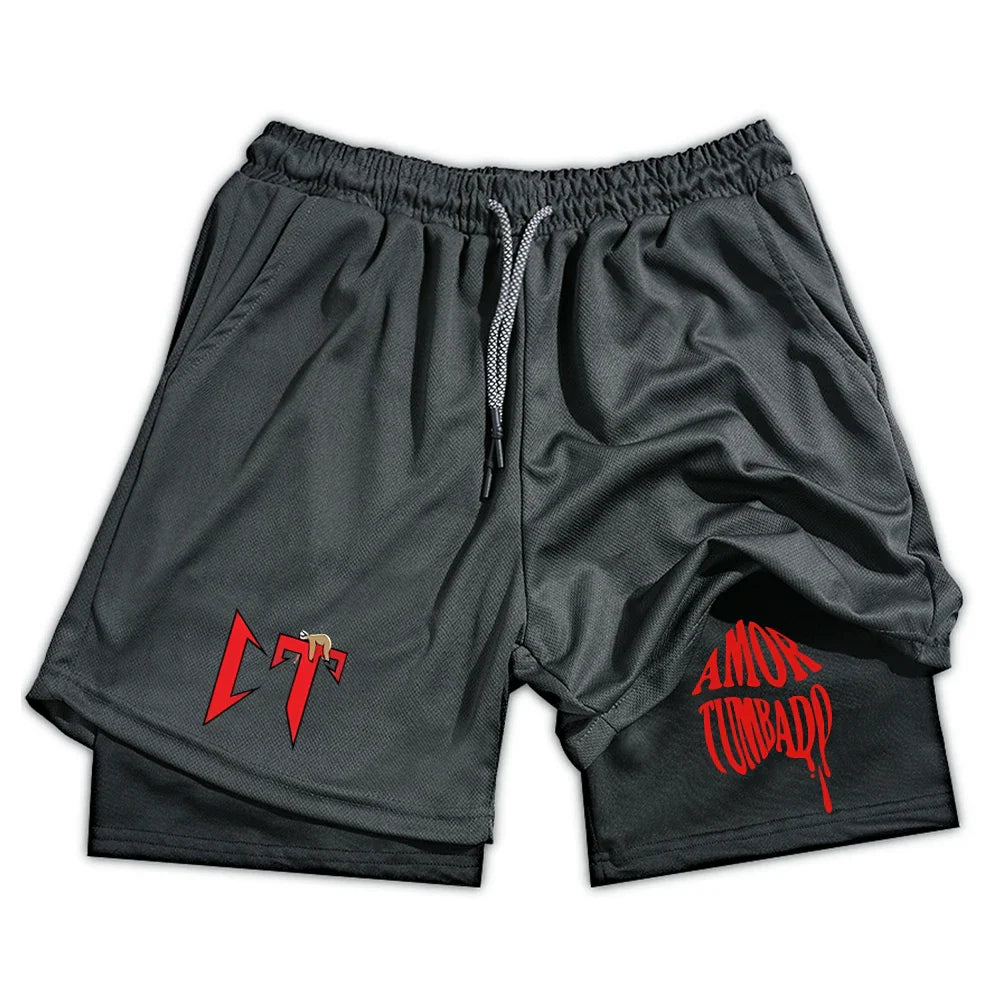 Men's Gym Short Double-deck Quick Dry - SJB-DIAMOND ELITES
