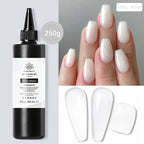 BORN PRETTY 250g Milky White Jelly Nude Gel Nail Polish Refilled Package Translucent Clear Color Semi Permanent Soak Off UV Gel Lootquake LLC