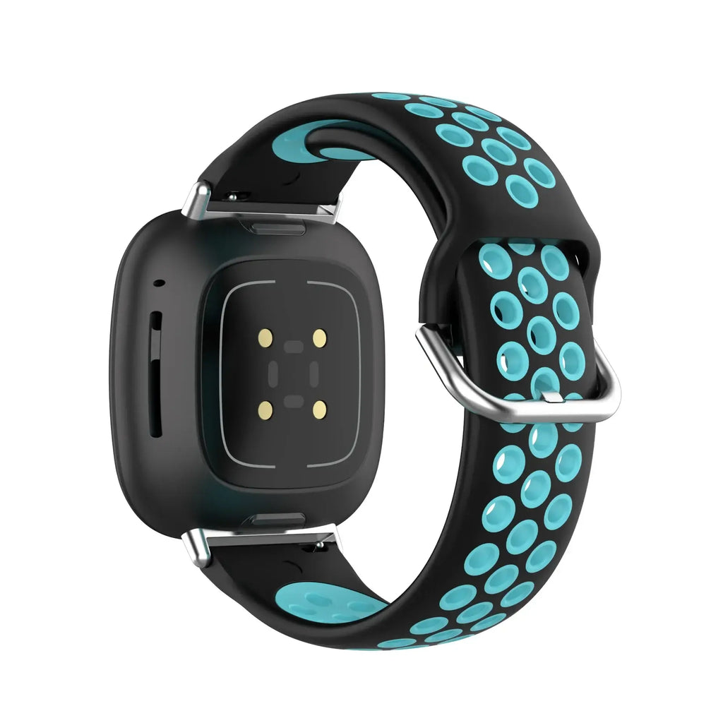Fitbit Versa & Sense Silicone Band - Breathable Stylish Straps - SJB-DIAMOND ELITES