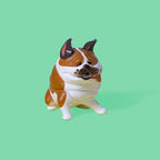 Animal Sculpture Blown By Wind Ornament Faceless Male Desktop Sculpture Creative Jewelry Art Gift Decompression Pets Sculpture
