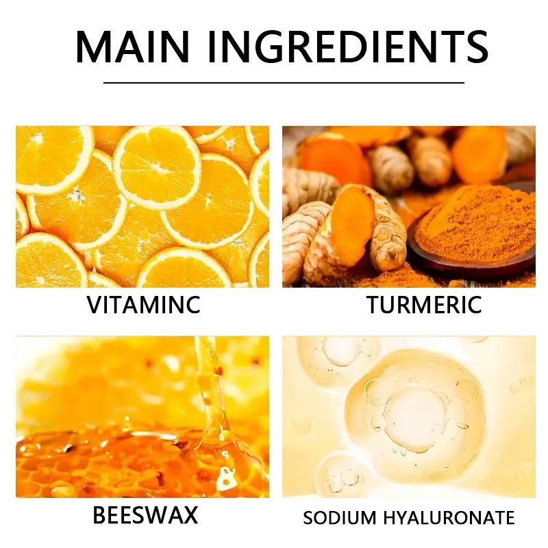Vitamin c and turmeric hand wax mask for hands and feet, smoothing skin, gently cleansing hand mask, illuminating hand skin Lootquake LLC