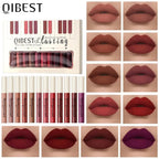 Luxury Matte Lip Gloss Set 12 Waterproof Shades Non Sticky Long Lasting Lipstick Kit For Daily Party Makeup Lootquake LLC