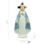 Reative Ceramics Character Sculpture Christian Catholic Madonna Jesus Church Character Statue Home Decoration