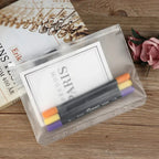 5pcs Transparent Zipper PVC Storage Bag Antioxidant Matte A5/A6 Cash Envelope Information Storage Folder School Office Supplies Lootquake LLC