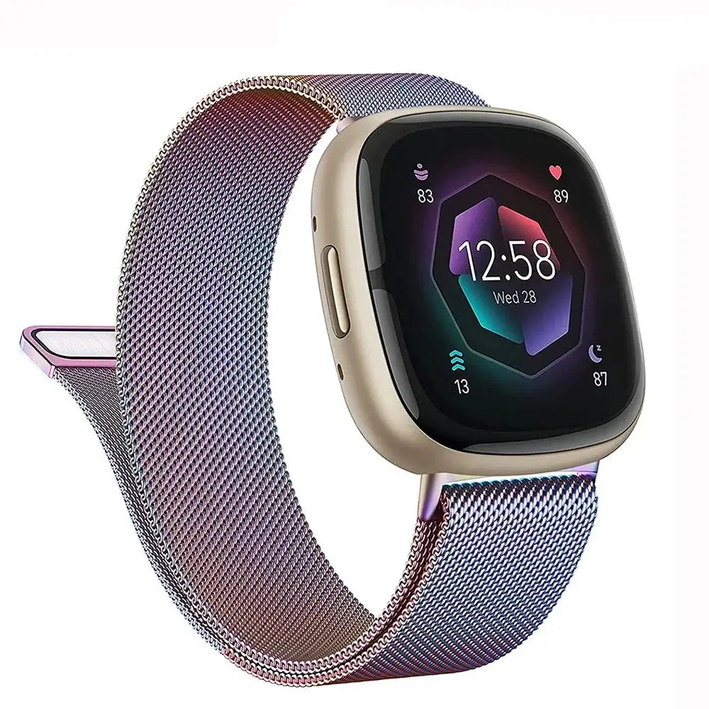 Fitbit Versa & Sense Magnetic Steel Band - Elegant Design - SJB-DIAMOND ELITES