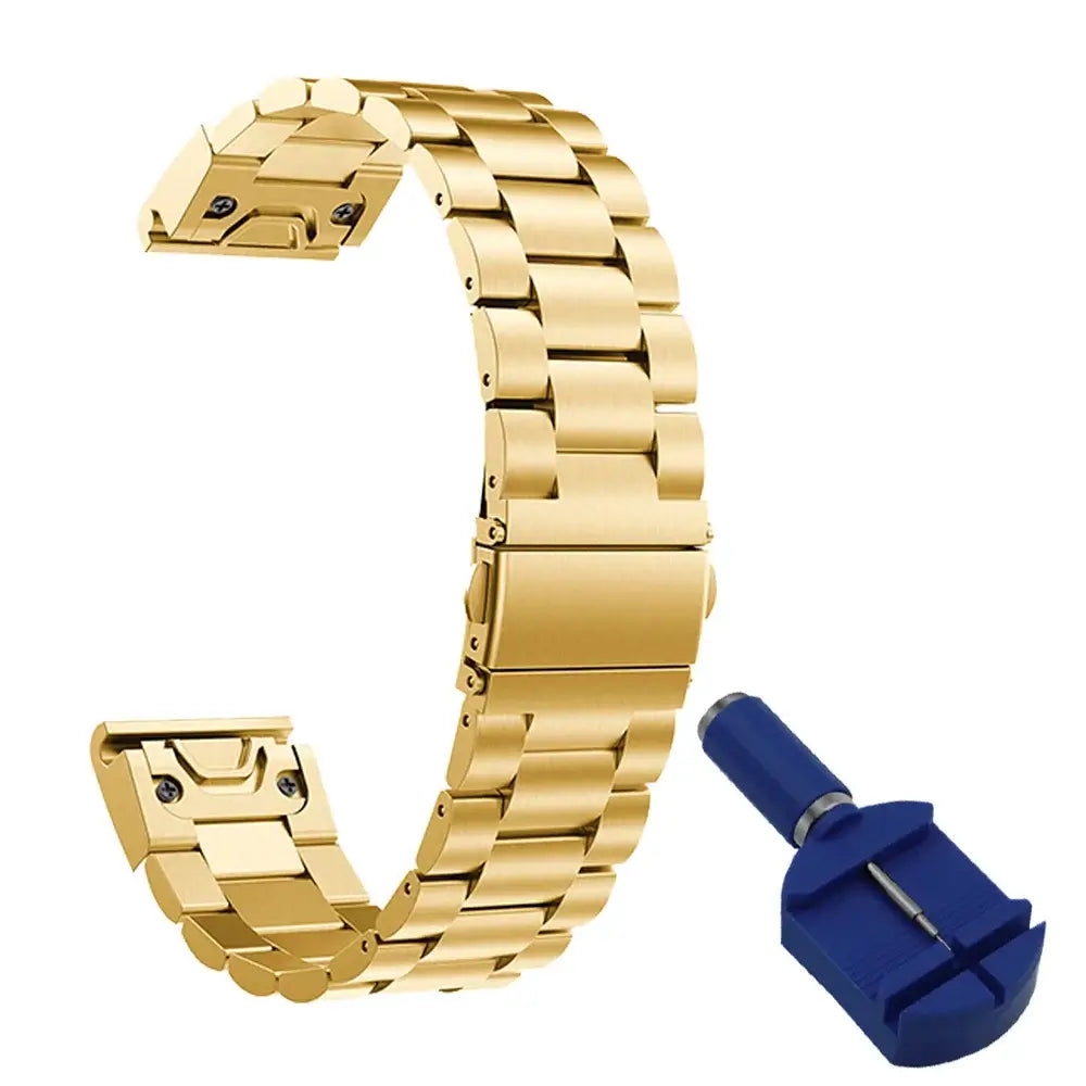 Garmin Stainless Steel QuickFit Strap - Sleek and Stylish - SJB-DIAMOND ELITES