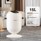 Premium Touch-Free Trash Can Large Capacity Stainless Steel Waste Bin for Living Room Kitchen Bathroom Floating Lid Tall Design Lootquake LLC