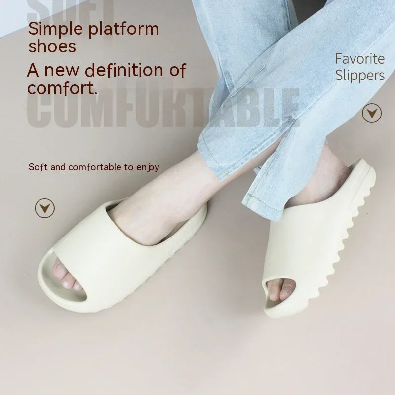 Size Super Soft Eva Sole Summer Slippers for Men Women Bottom Indoor Home Slides Sandals Beach Shoes Male Slippers Flip Flops Lootquake LLC