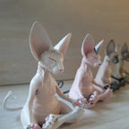 Meditation Yoga Happy Cat Whimsical Buddha Sphinx Cat Statue Art Deco Sculpture Outdoor Garden Statue Lootquake LLC