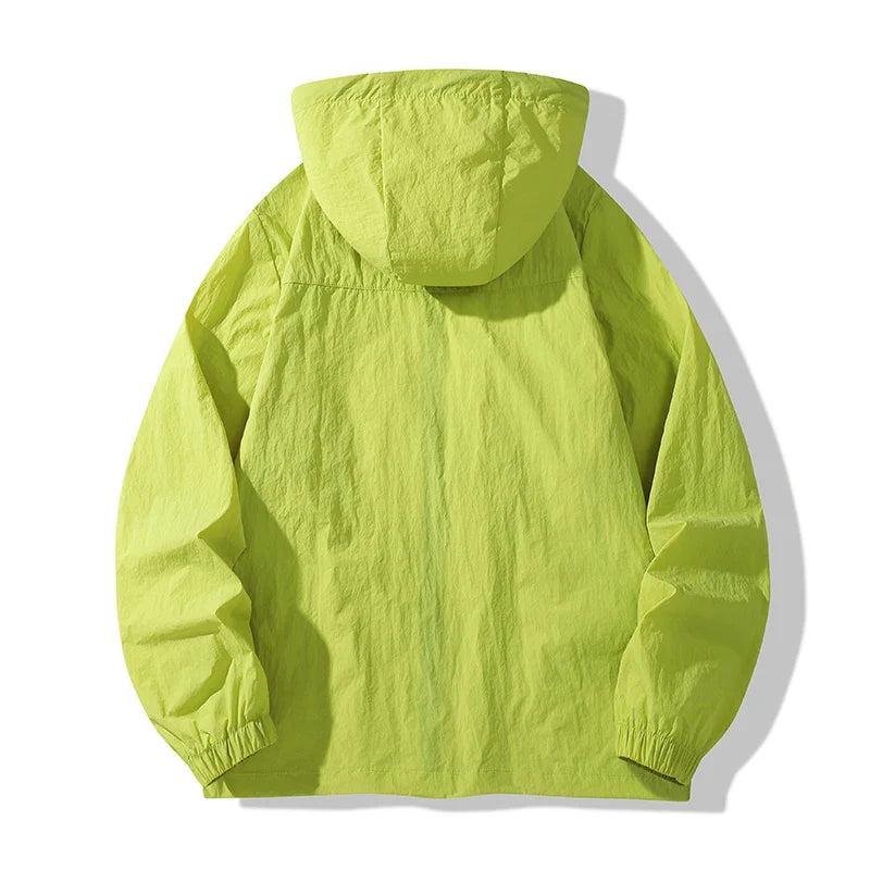 CHRLCK Unisex Hiking Jacket Summer UPF50+ Windbreaker Quick Drying Camping Trekking Fishing Jackets Sun Protection Coats