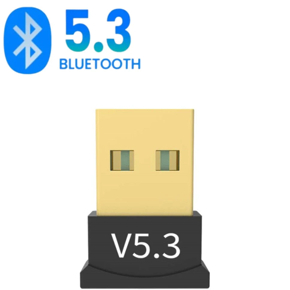 USB Bluetooth 5.3 Adapter Wireless Bluetooth 5.1 Dongle Adapter for PC Laptop Wireless Speaker Audio Receiver USB Transmitter Lootquake LLC