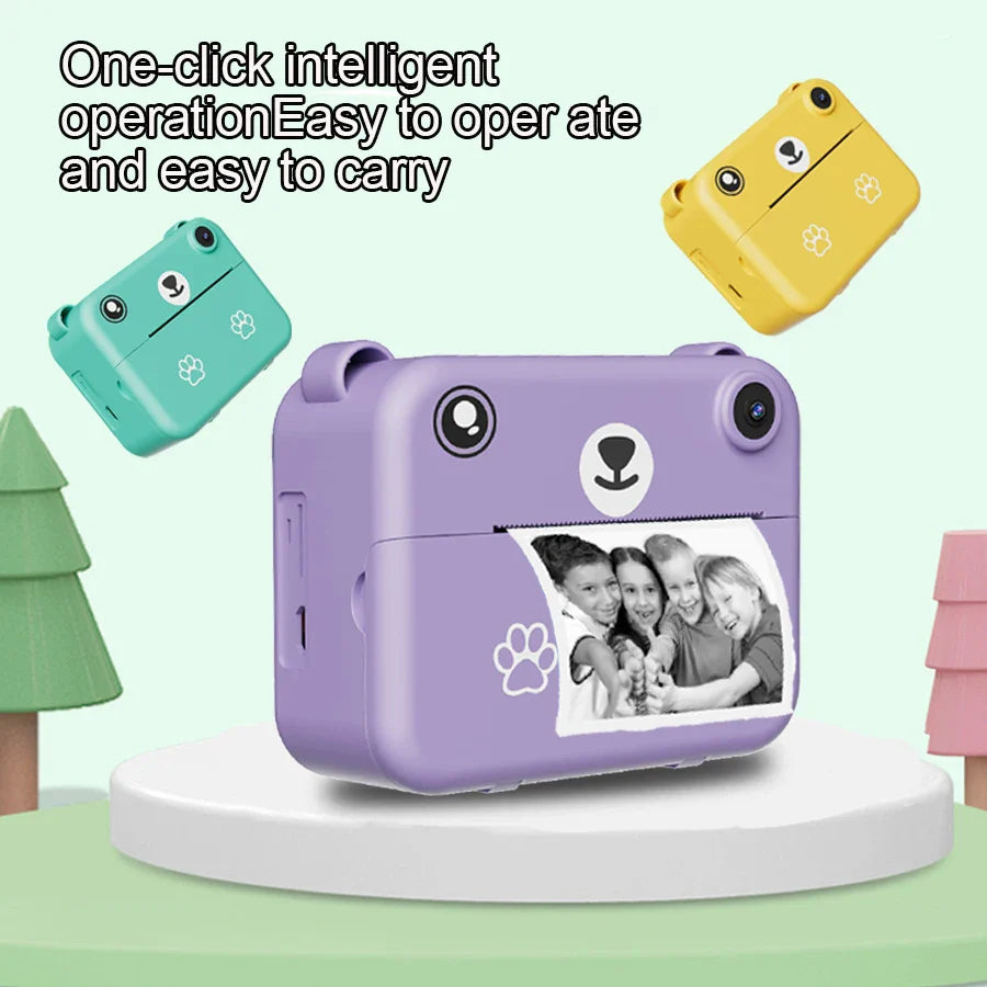 Digital Children Camera Photography Instant Print Camera 1080P HD Video Recorder Mini Thermal Printer Educational Birthday Gifts Lootquake LLC
