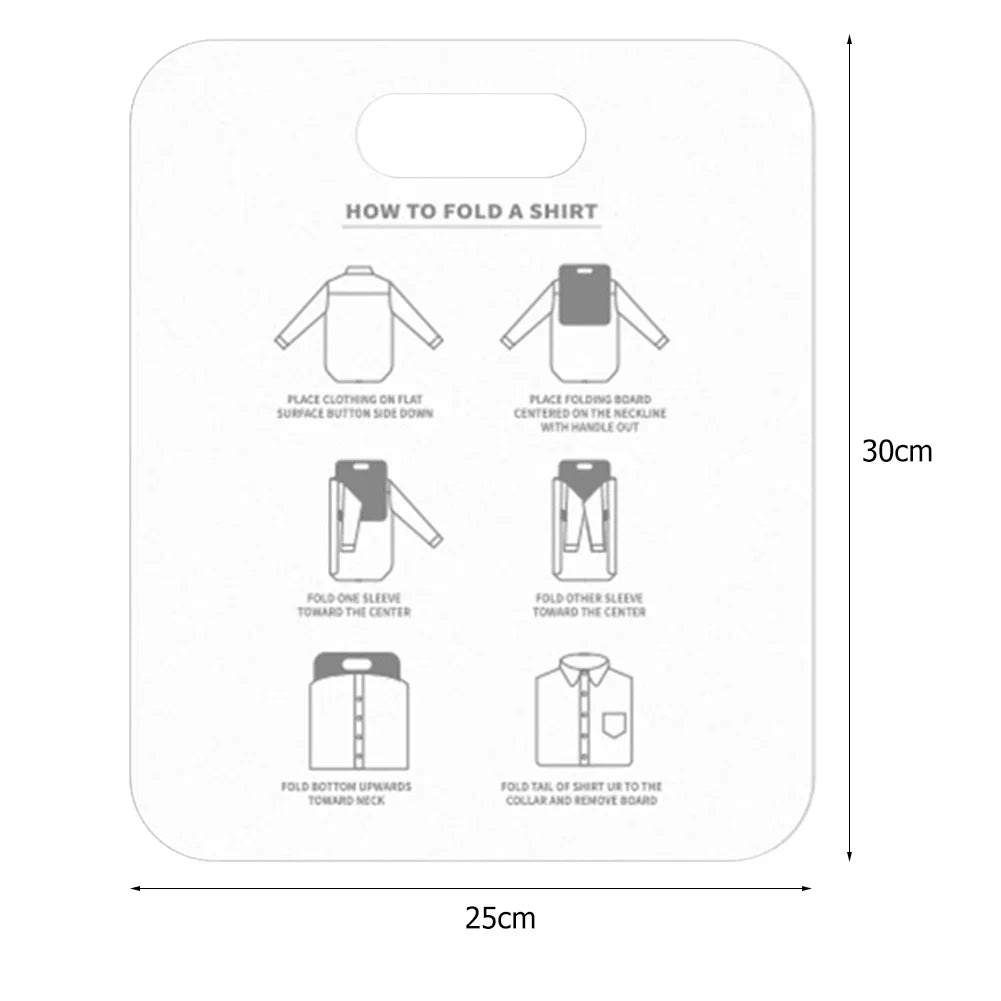Plastic Clothes Folding Board Easy and Fast Kids Laundry Folder Shirt Folding Board Home Storage Tool for Kid Children Adults Lootquake LLC