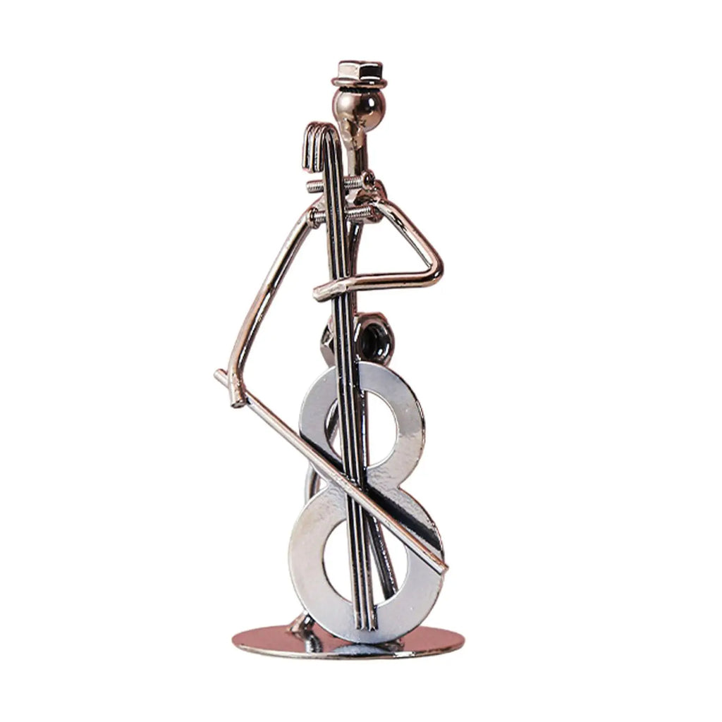 Musical Man Statue Musician Tabletop Figurine for Tabletop Spring Office Lootquake LLC