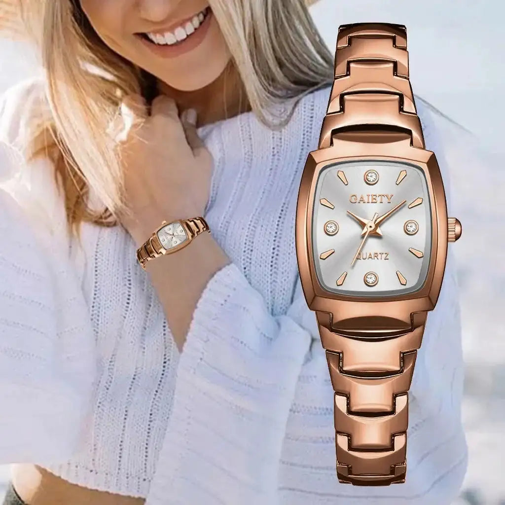 2024 Ladies Fashion Casual Quartz Watch Women Business Stainless Steel Strap Watch Women's Watch Clock Leisure Reloj Mujer