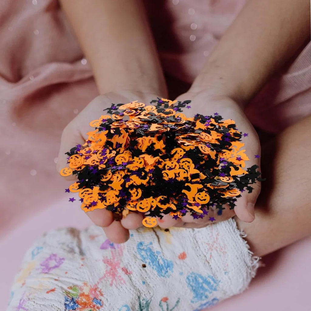 Spooky Day Decorations Table Decorations Paper Confetti Glitter Decorations Decorations Halloween Confetti Ghosts Pumpkin Spider