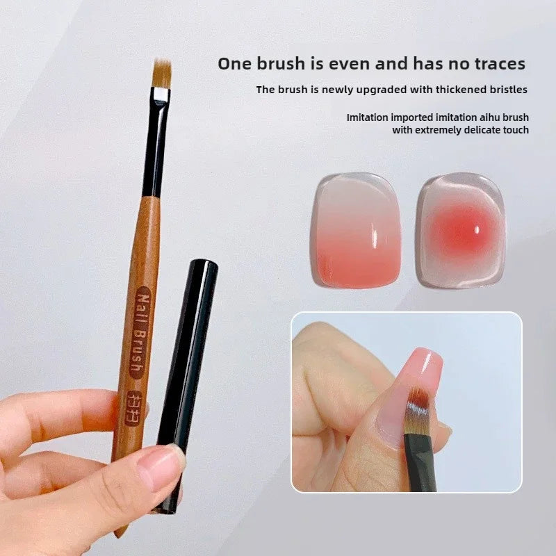 Gradient Nail Art Brush Acrylic Nail Ombre Pen DIY UV Gel Brushes Painting Drawing Flowers Nails Brush Manicure Tools for Salon Lootquake LLC
