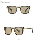 SHAUNA New Square Women Luxury Sunglasses Retro Rivets Men Gradient Shades UV400 Sun Glasses
