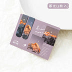 JIANQI 2pcs/pack Magnetic bookmark beautiful scenery clouds simple literary pattern bookmark Reading tool School office supplies Lootquake LLC