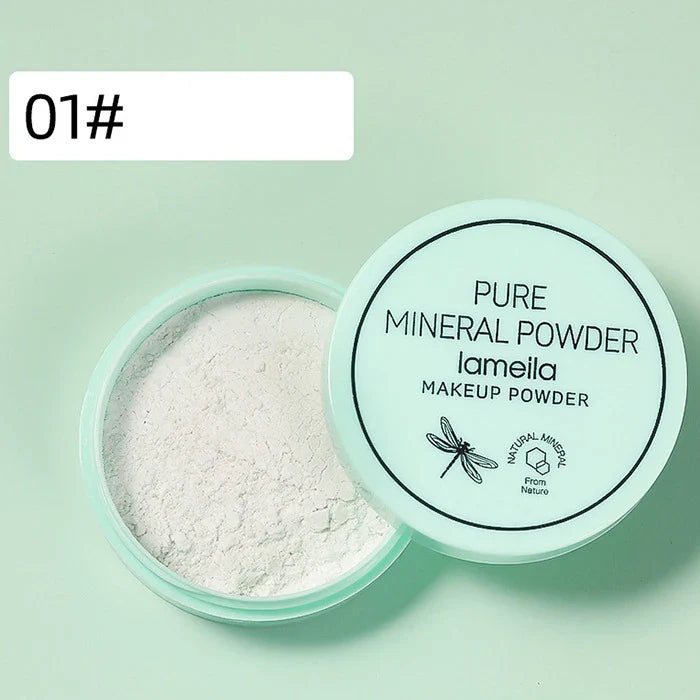 3 color facial loose powder, waterproof oil control honey powder, long-lasting makeup powder with powder puff Lootquake LLC