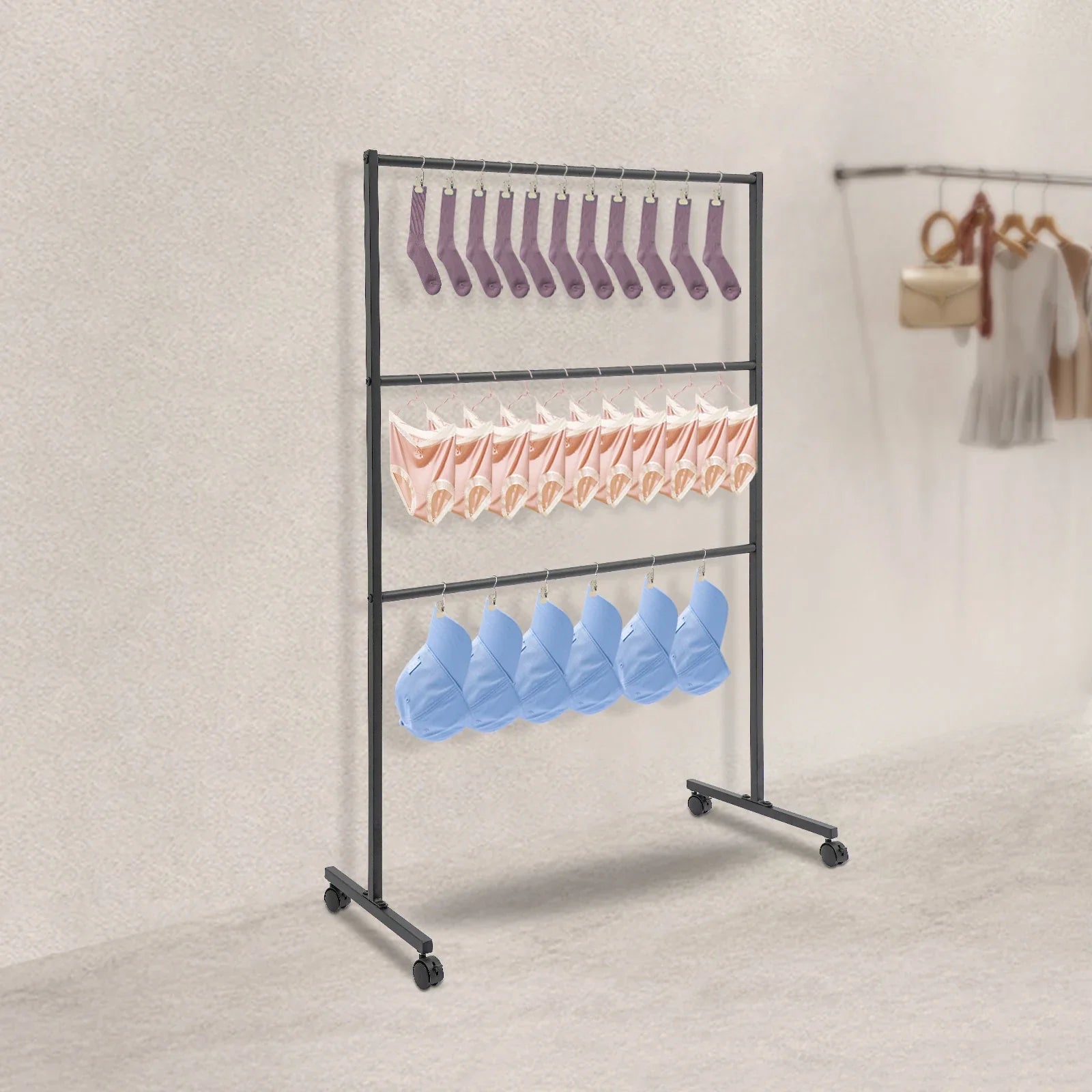 Freestanding Storage Organizer Rack Storage Shelf for Home Storage & Organizer Display Stand Underwear Rack
