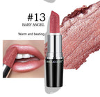 Fine Glitter Lipstick, Quicksand Gold Lipstick Non-sticky Non-fading Lipstick Pearlescent Long-lasting Silky Mermaid Lipstick Lootquake LLC