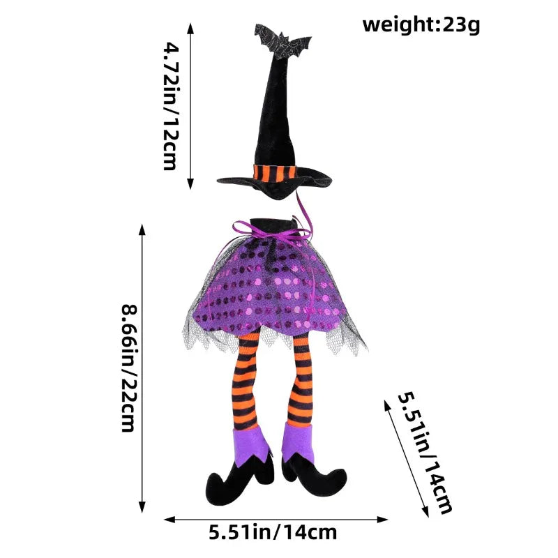 Halloween Wine Bottle Decoration Wine Bottle Decor Halloween Witch Hat Wine Bottle Cover Set Unique for Halloween for Party