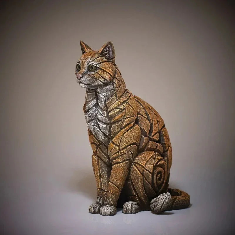 New Home Decor Cat Sculpture Resin Craft Ornament Living Room Decoration Halloween Christmas Handicrafts Ornaments Lootquake LLC