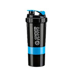 3 Layers Shaker Protein Bottle Powder Shake Cup Water Bottle Plastic Mixing Cup Body Building Exercise Bottle Lootquake LLC