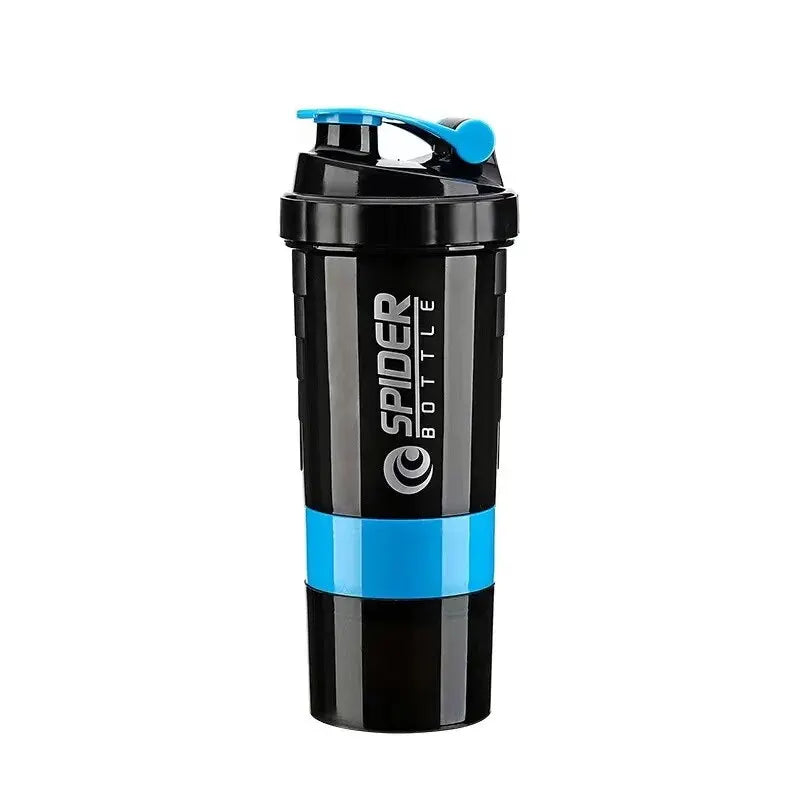 3 Layers Shaker Protein Bottle Powder Shake Cup Water Bottle Plastic Mixing Cup Body Building Exercise Bottle Lootquake LLC